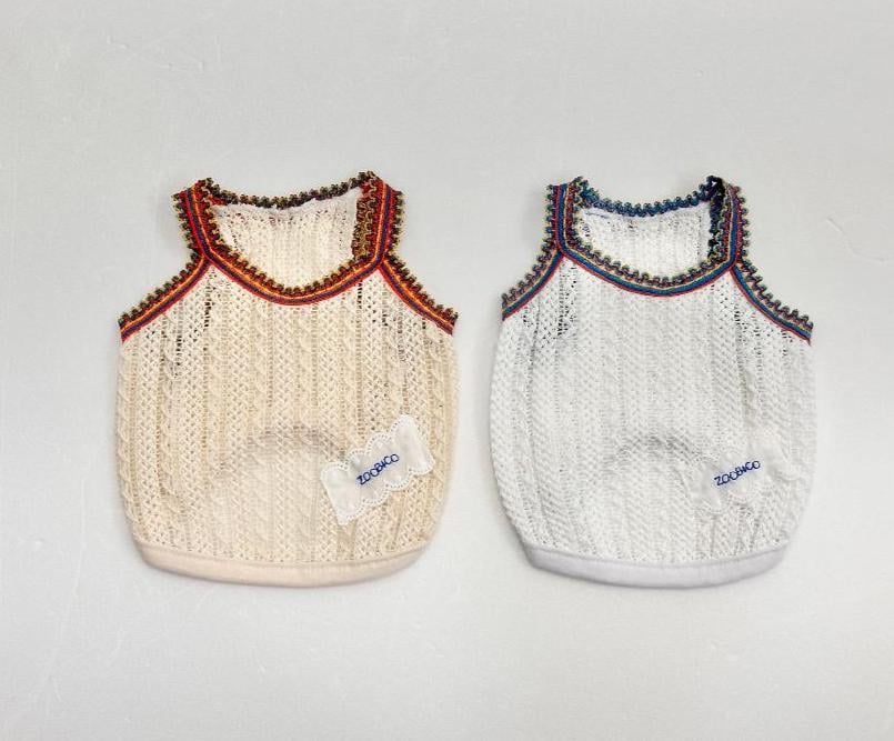 Vintage Crochet Top, XS-2XL, Pet Clothing, Small Dog Tee, Dog Top, Dog Clothing, Dog Fashion, NKpup - NKpup