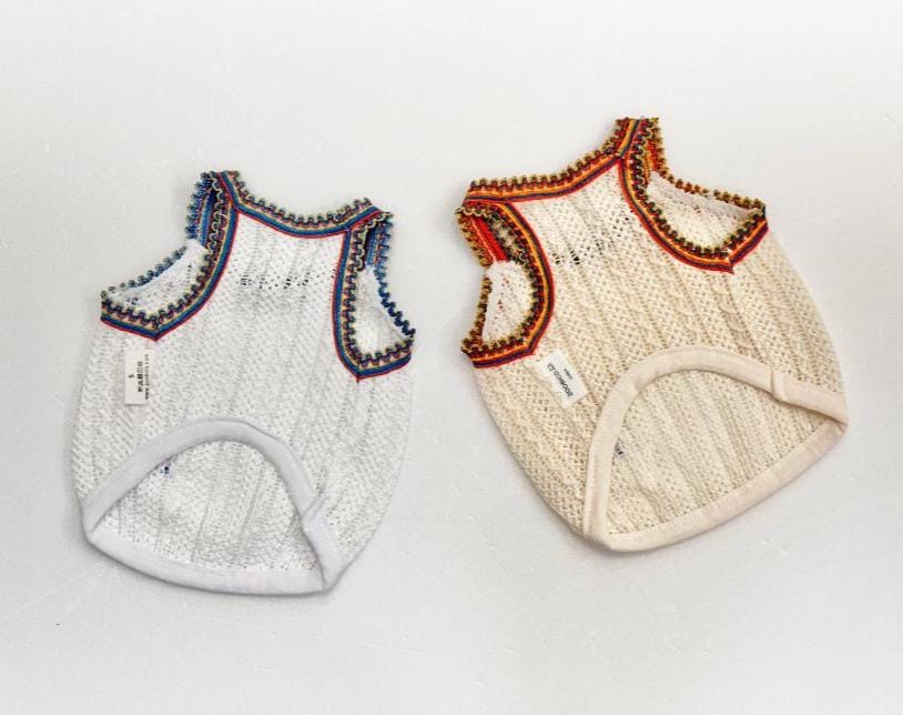 Vintage Crochet Top, XS-2XL, Pet Clothing, Small Dog Tee, Dog Top, Dog Clothing, Dog Fashion, NKpup - NKpup
