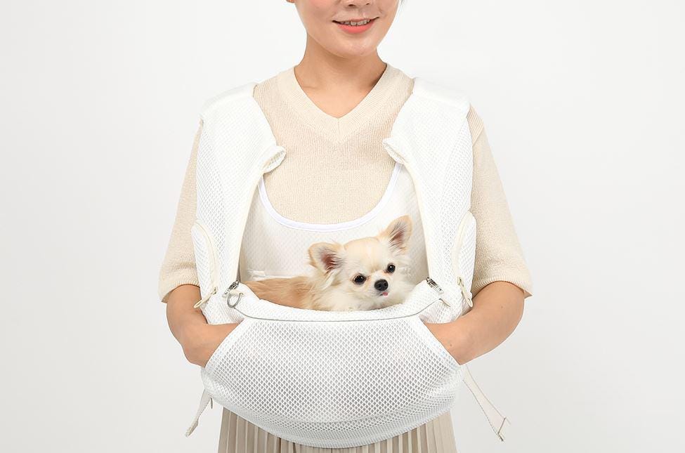 Pet Front Carrier, Ver7, Up to 18lbs, Adjustable Hands Free Front Facing Dog Pouch, Side Window, Safety Hook, Pocket, Pet Out Door - NKpup