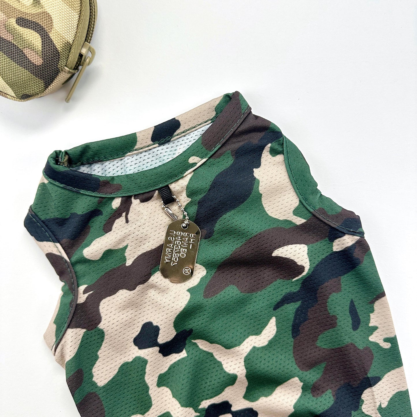 Military Mesh Top, S-XL, Dog-Tee, Dog T-shirt, Dog Top, Dog Clothing, Gift for Dogs, Undershirt for Dogs - NKpup