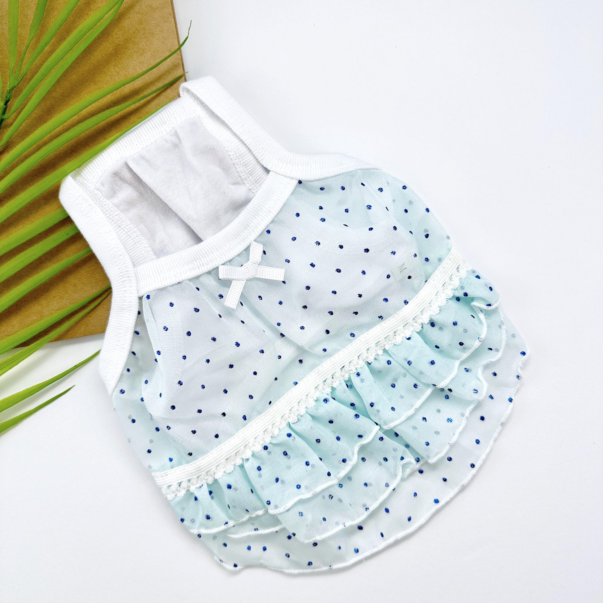 Sweet Dot Crop Top, S-XL, Small Dog Clothes, Dog Floral Dress, Dog T-shirt, Dog Top, NKPUP - NKpup