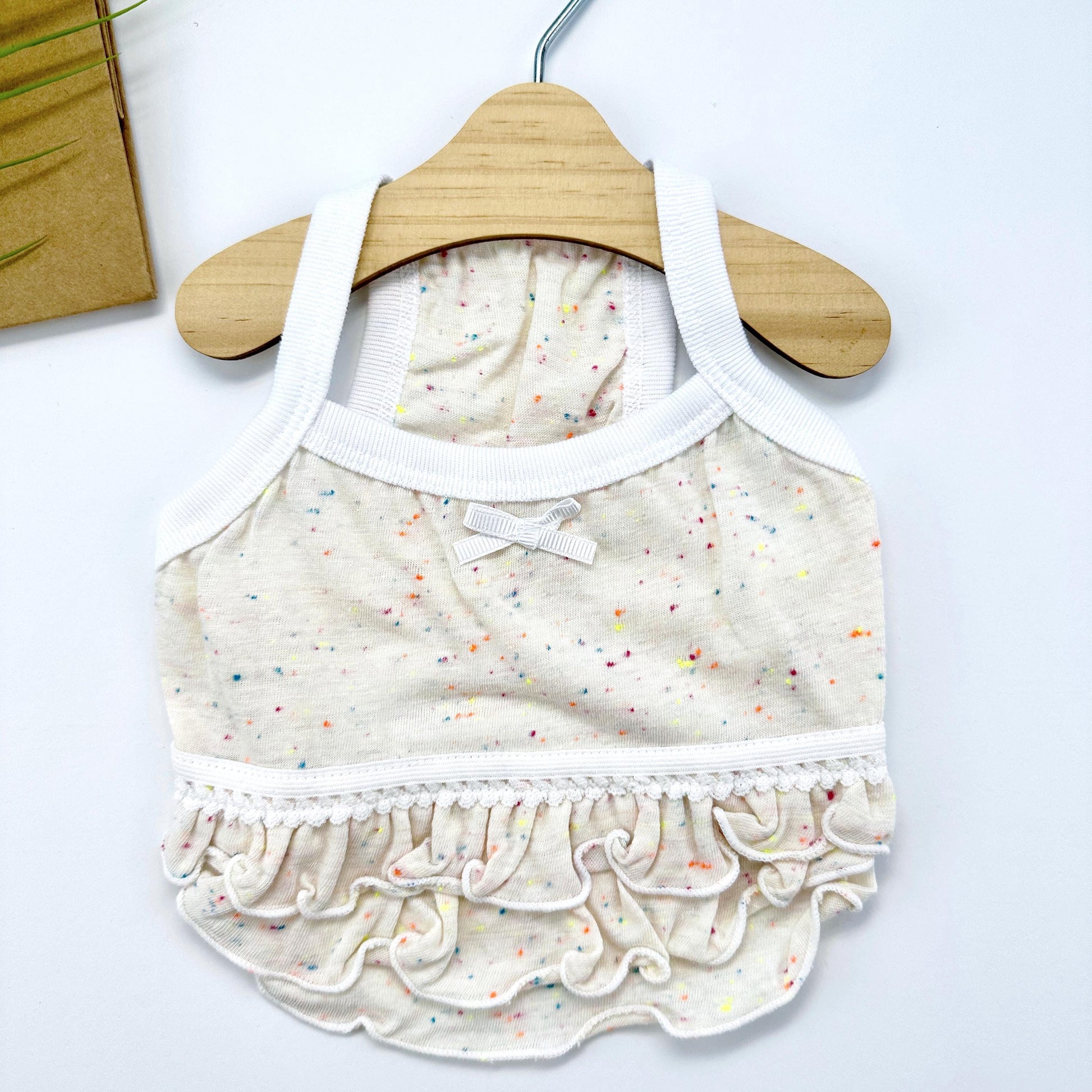 Sweet Ruffle Crop Top, S-XL, Small Dog Clothes, Dog Floral Dress, Dog T-shirt, Dog Top, NKPUP - NKpup