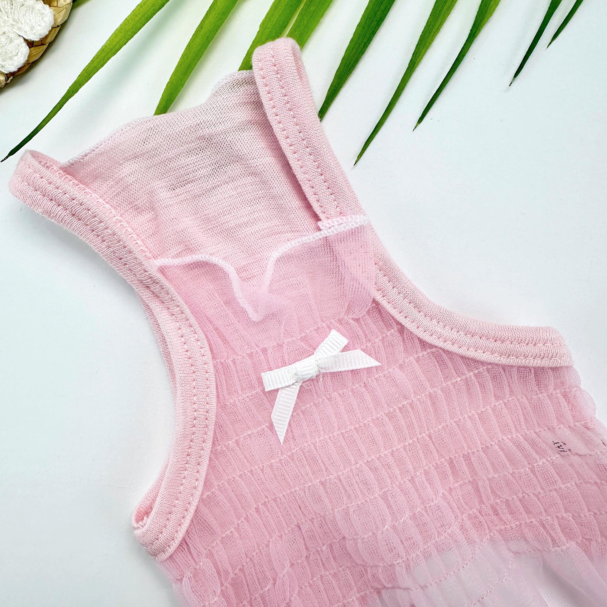 Mesh Ruffle Crop Top, S-XL, Small Dog Clothes, Dog Floral Dress, Dog T-shirt, Dog Top, NKPUP - NKpup