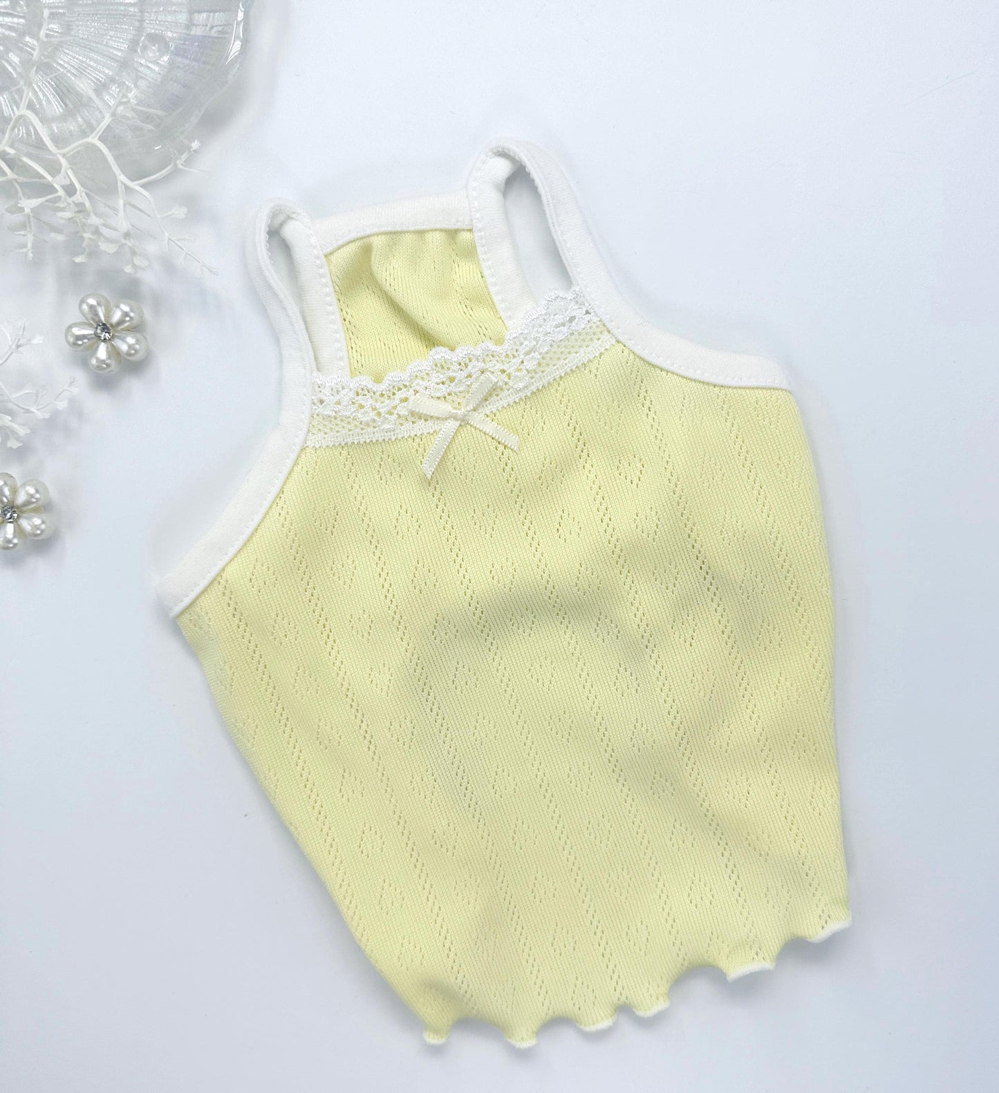 Candy Eyelet Lace Top, S-2XL, Pet Clothing, Dog-Tee, Dog check-shirt, Dog Top, NKpup, Dog Sleeveless - NKpup