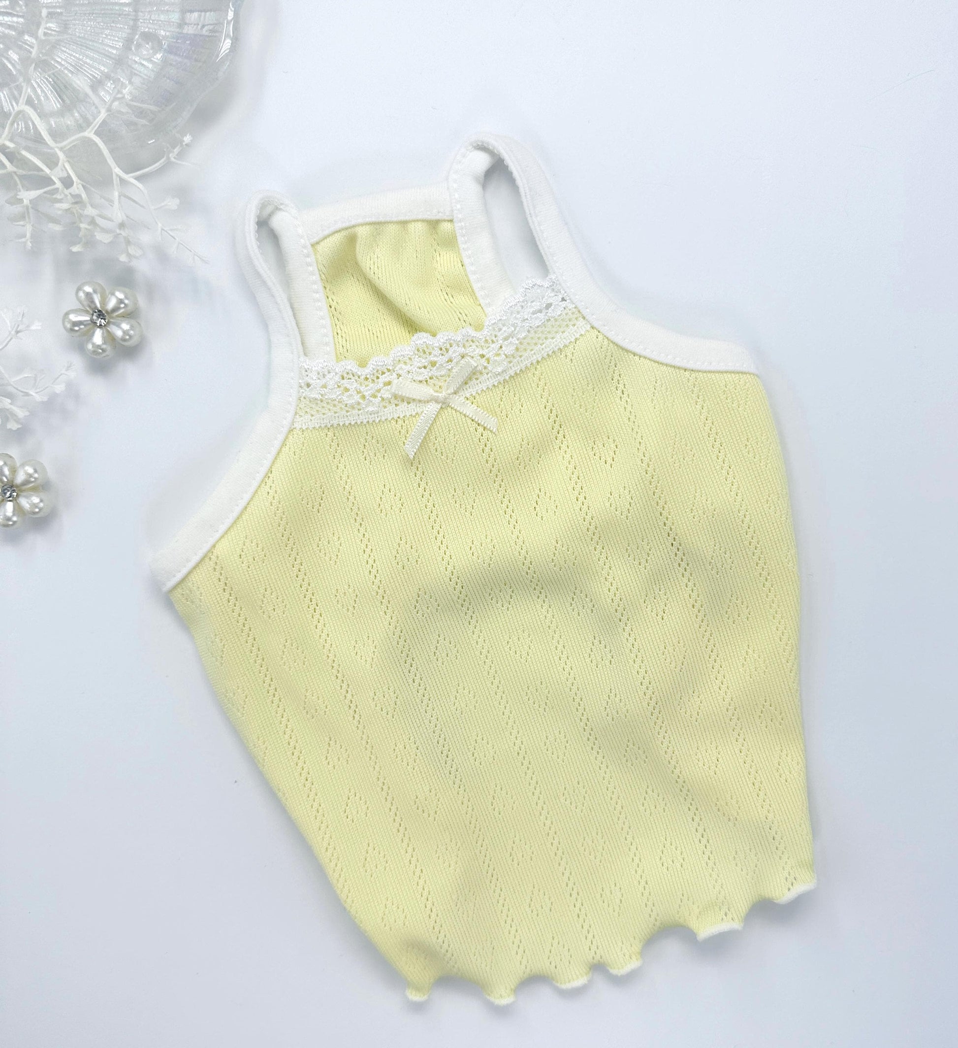 Candy Eyelet Lace Top, S-2XL, Pet Clothing, Dog-Tee, Dog check-shirt, Dog Top, NKpup, Dog Sleeveless - NKpup