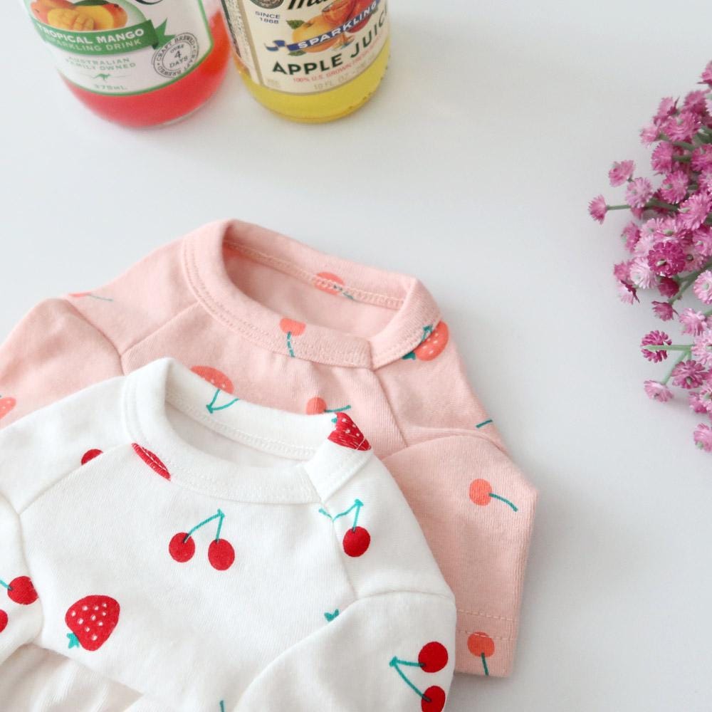 Strawberry Cherry Frill Overall, S-2XL, Dog Romper, Dog Jumpsuit, Dog Pants, Small Dog Clothes, Dog Apparel, NKPUP - NKpup