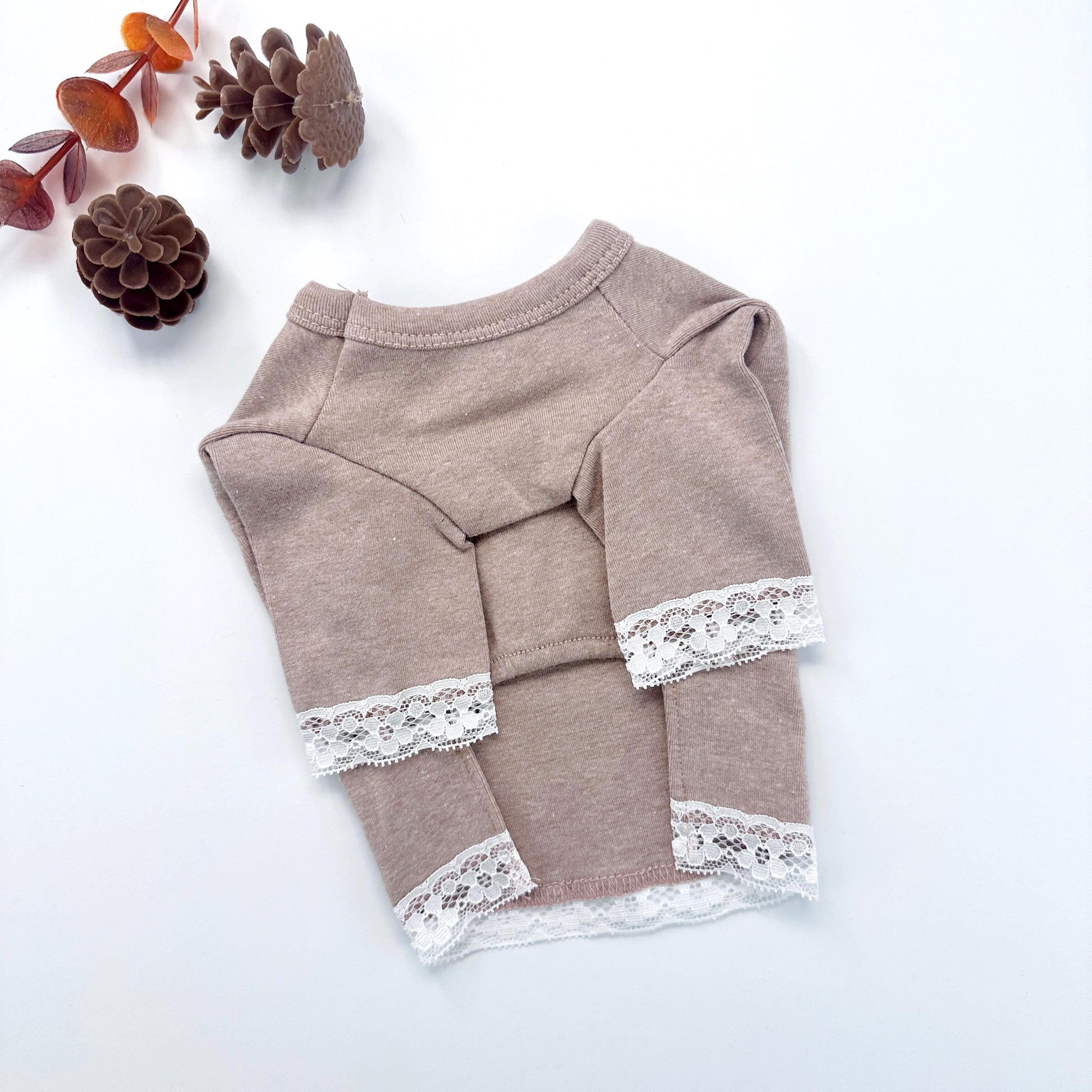 Lace Trim T-Shirt, S-2XL, Small Dog Clothes, Dog Summer Top, Dog Cute Top, Gift for Furry Friends, NKPUP - NKpup
