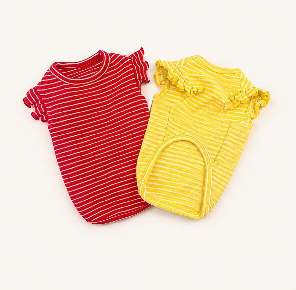 S-3XL, Candy Stripe Dog Shirt