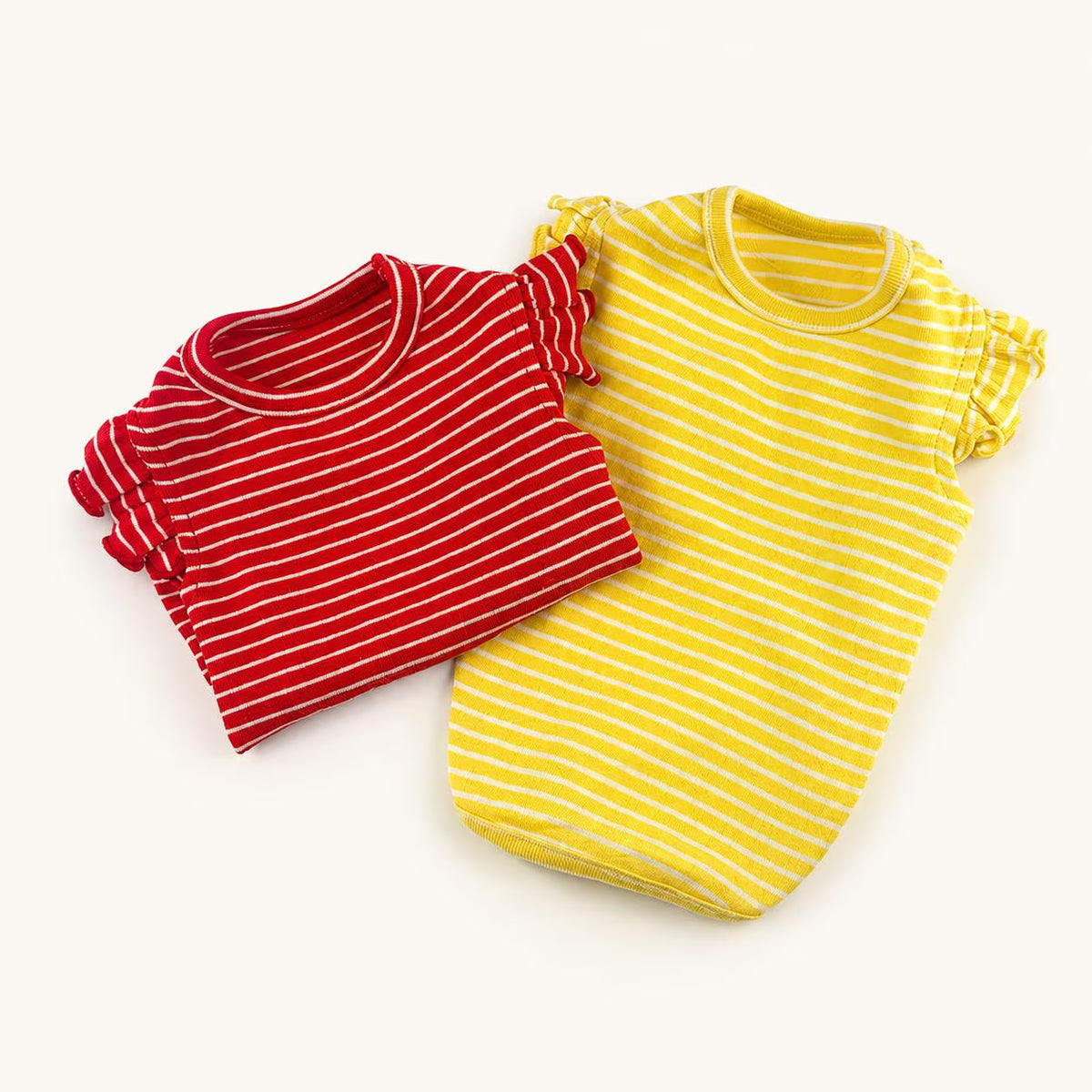 S-3XL, Candy Stripe Dog Shirt