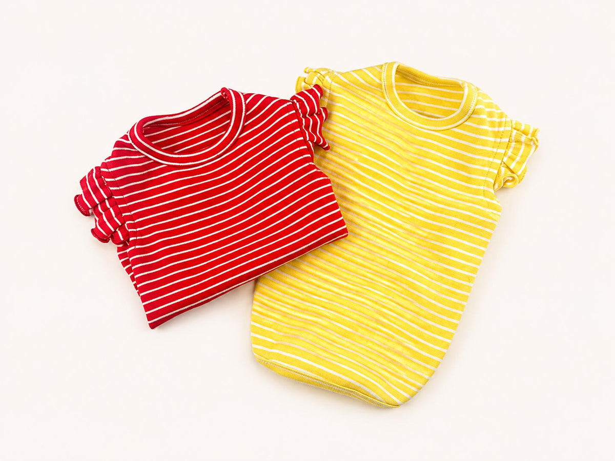 S-3XL, Candy Stripe Dog Shirt