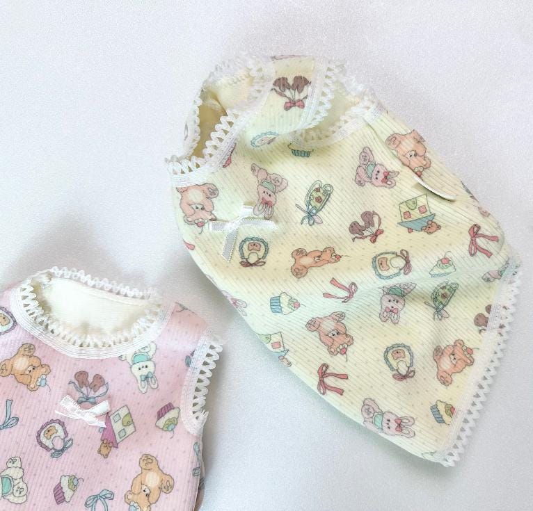 Bebe Cozy Dog Shirt, Character Print, Lace Edge - NKpup