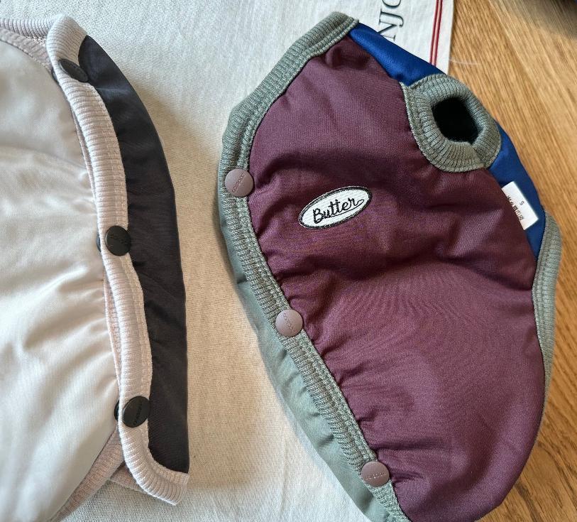 Tricolor Padded Dog Vest, Fleece Lined, Winter Layer - NKpup