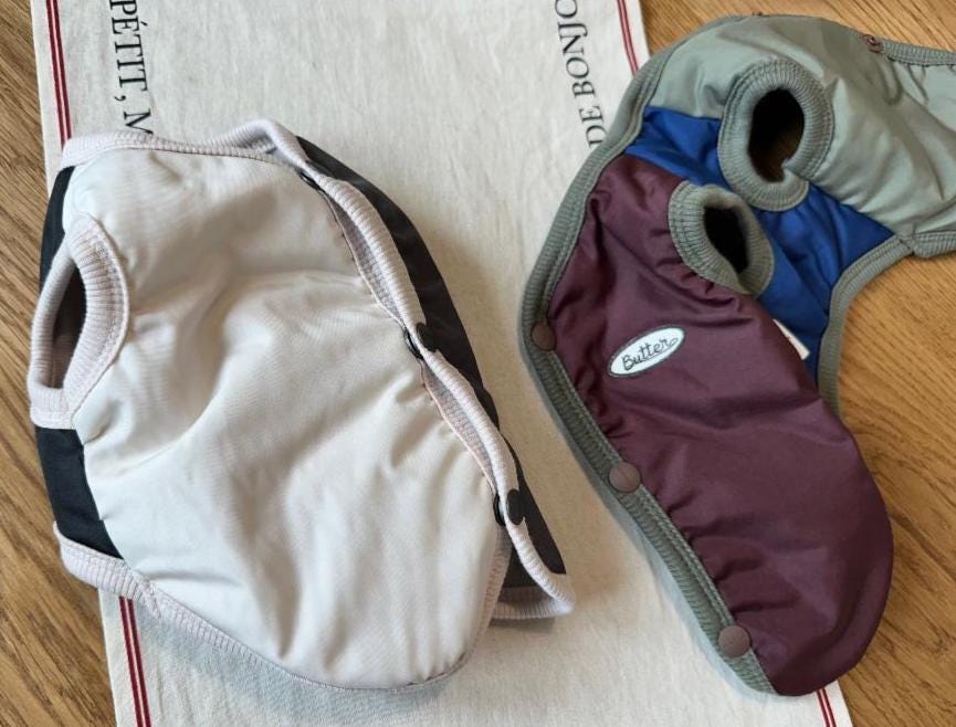 Tricolor Padded Dog Vest, Fleece Lined, Winter Layer - NKpup