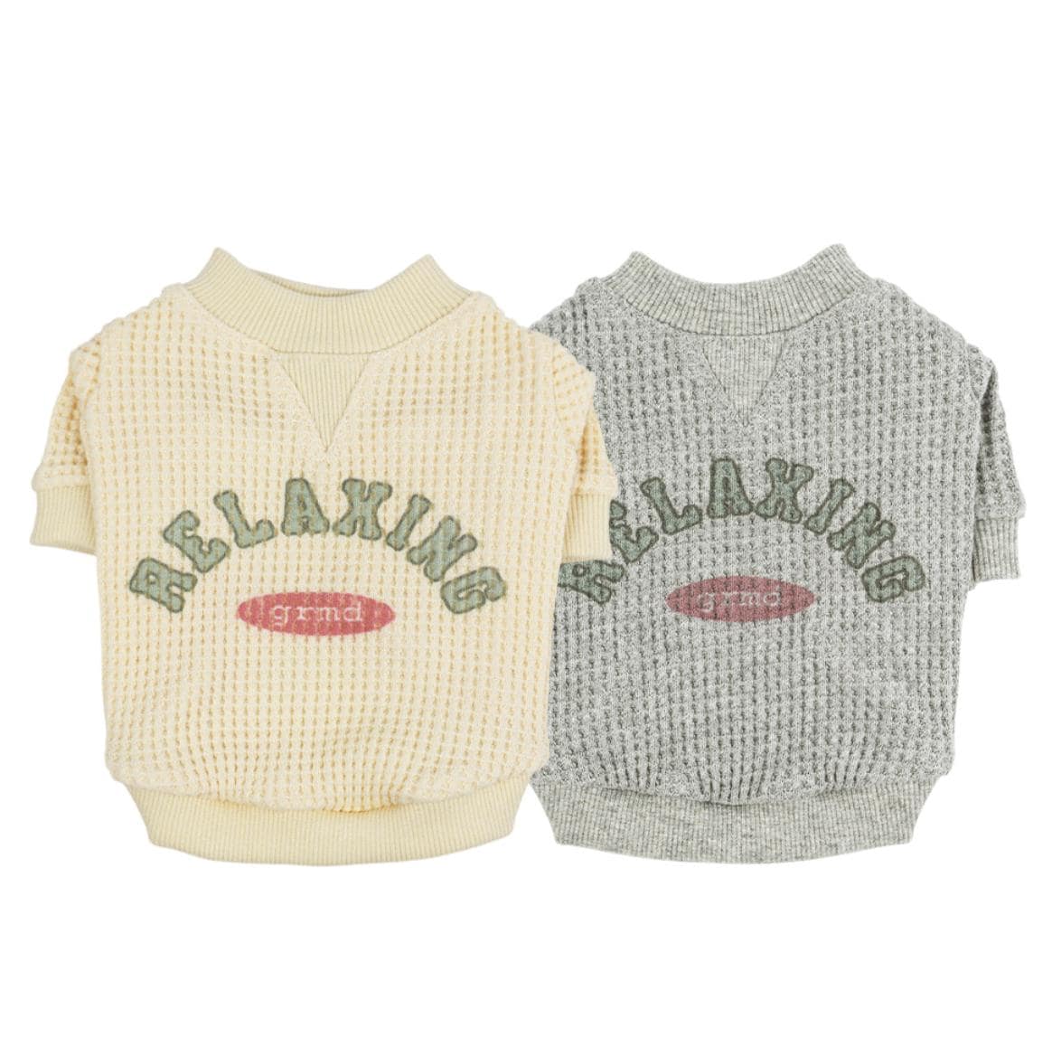 Relaxing Waffle Dog Shirt, Graphic Detail, Casual Pullover - NKpup