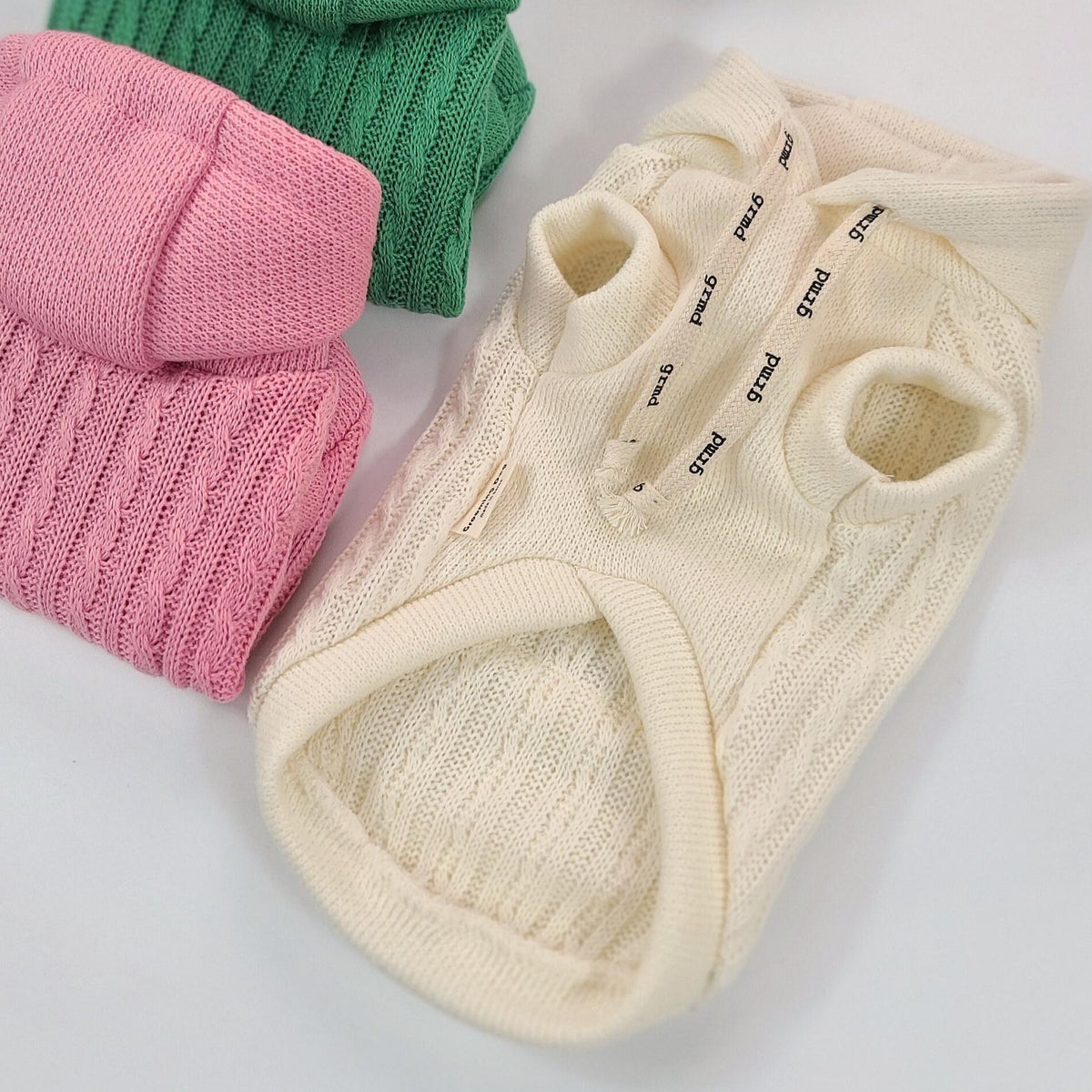 Cable Knit Dog Hoodie