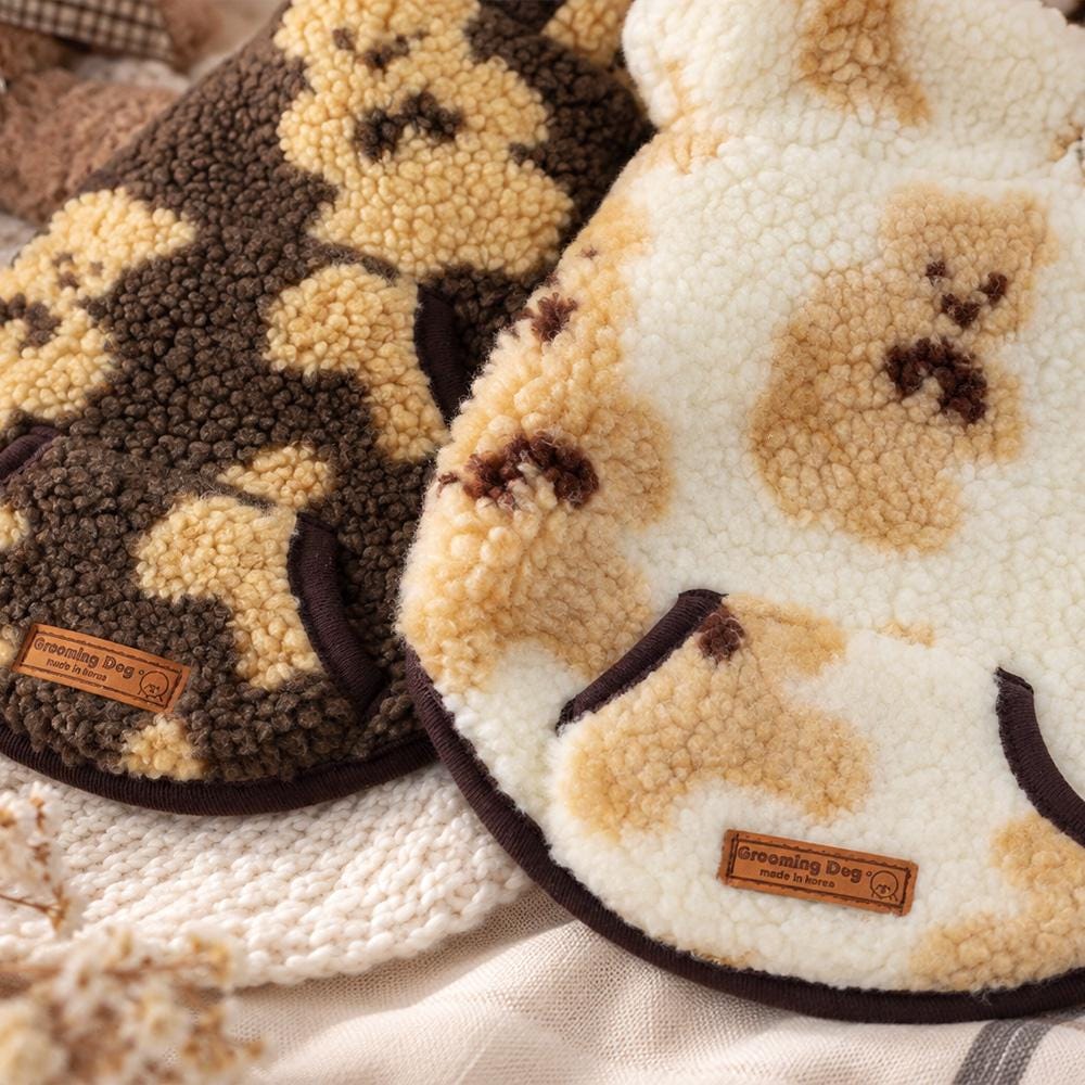 Bengal Bear Dog Fleece Hoodie, Cozy Winter Wear - NKpup