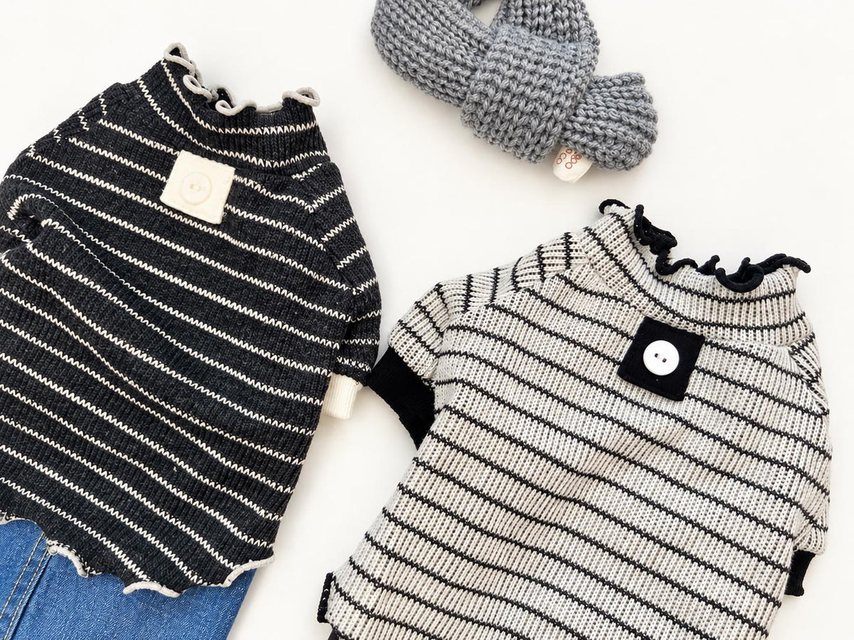 Classic Stripe Dog Shirt, Lettuce Edge Trim - NKpup
