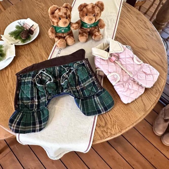 Quilted Padded Dog Dress, Water-Repellent Fabric - NKpup