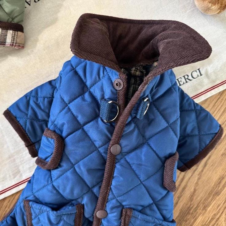 Quilted Padded Dog Overall, Water-Repellent Fabric - NKpup