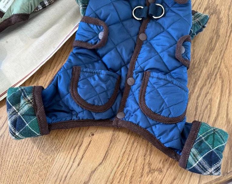Quilted Padded Dog Overall, Water-Repellent Fabric - NKpup