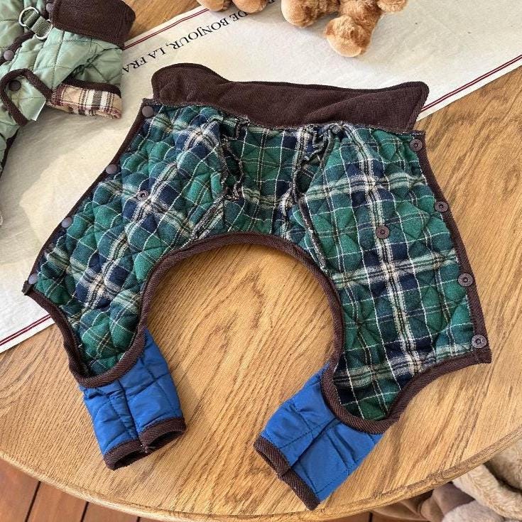 Quilted Padded Dog Overall, Water-Repellent Fabric - NKpup