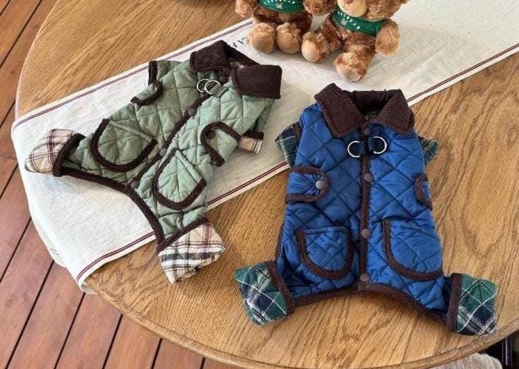 Quilted Padded Dog Overall, Water-Repellent Fabric - NKpup