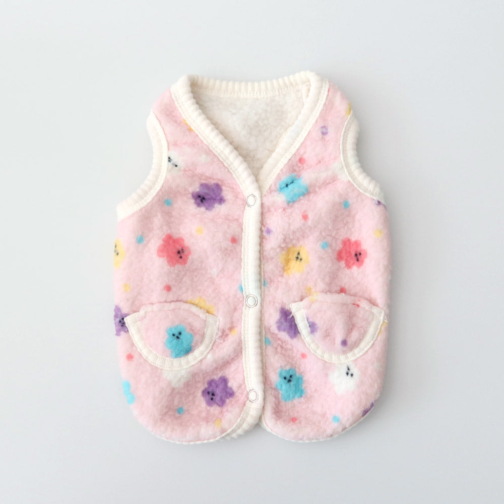 Jelly Bear Boa Fleece Dog Vest
