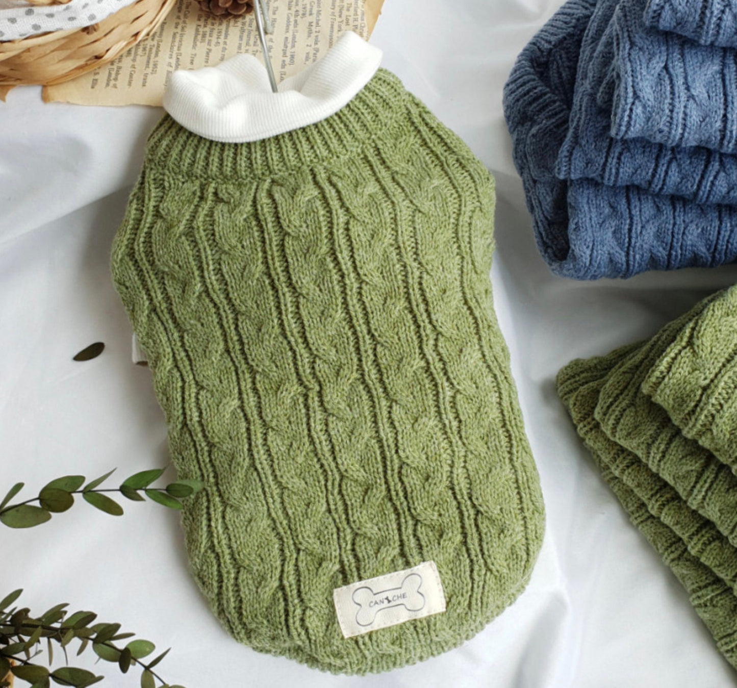 Round Cable Knit Sweaters