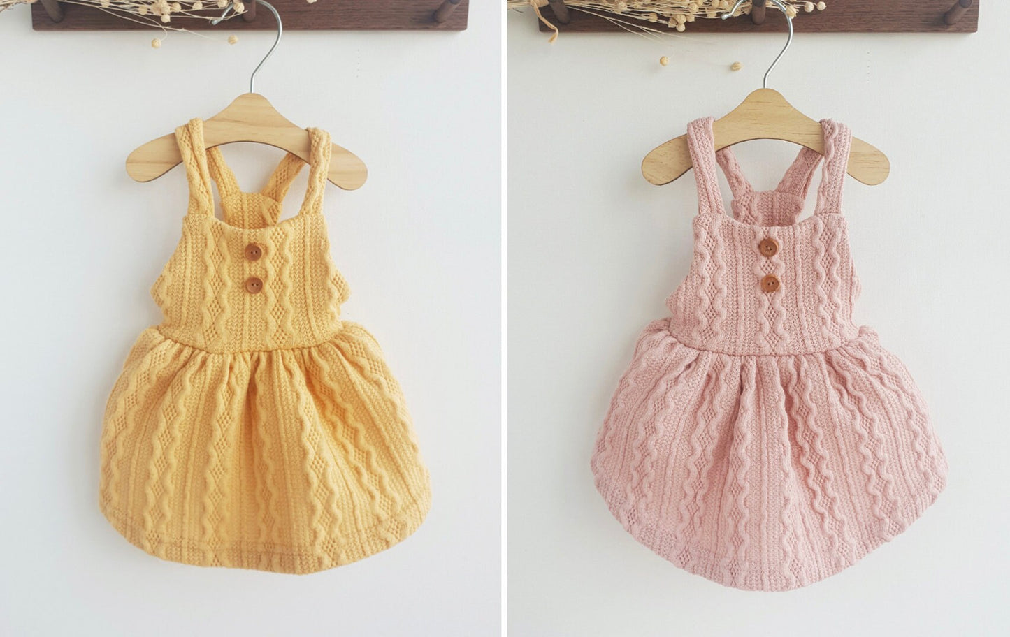 Knit Suspenders Dress