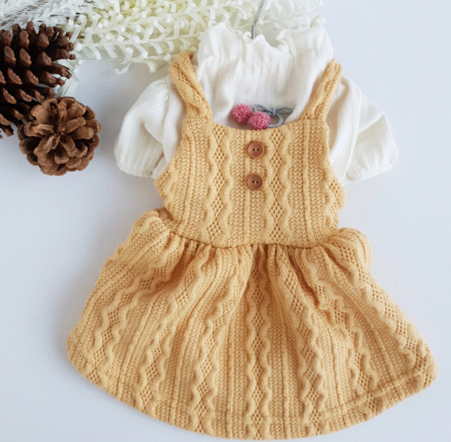 Knit Suspenders Dress