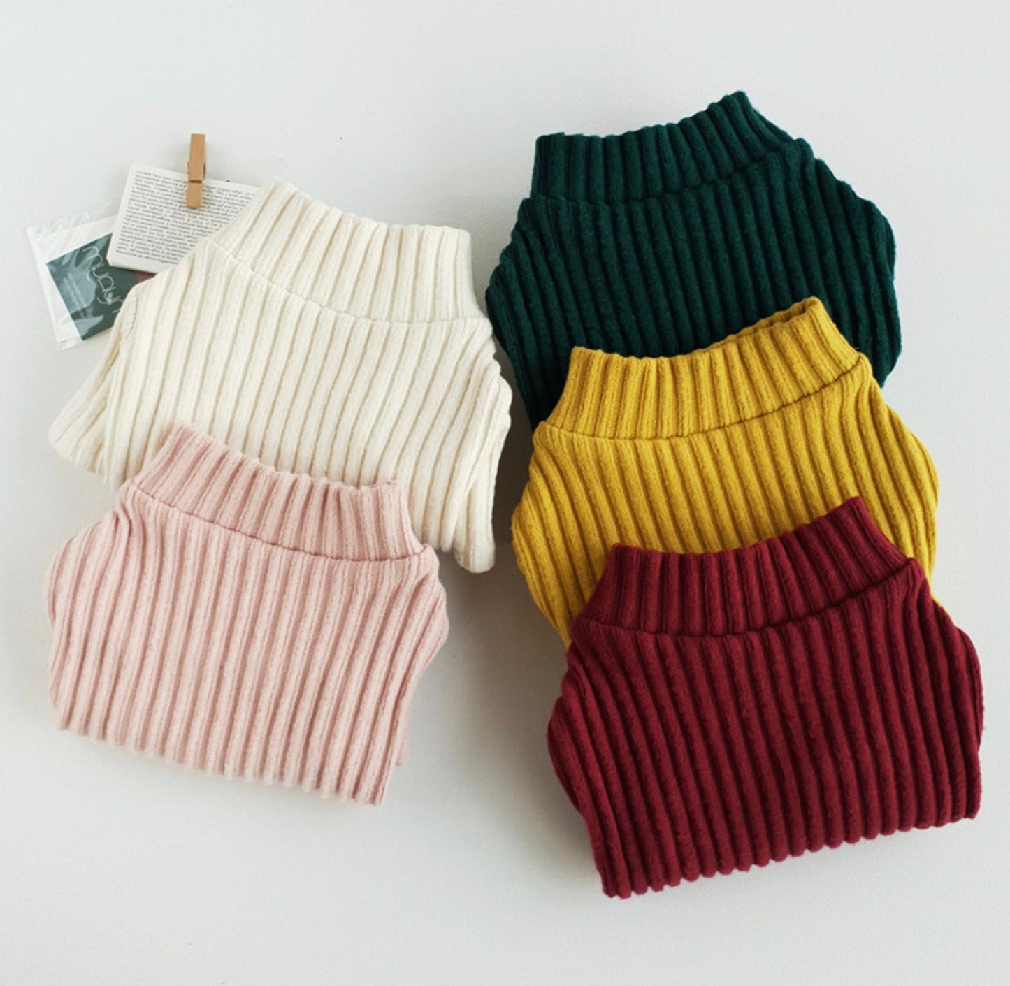 Ribbed Turtleneck Knit