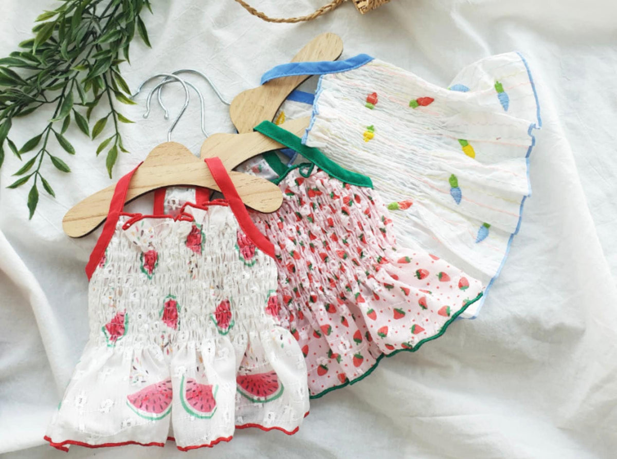 Fruit Smocked Dog Dress