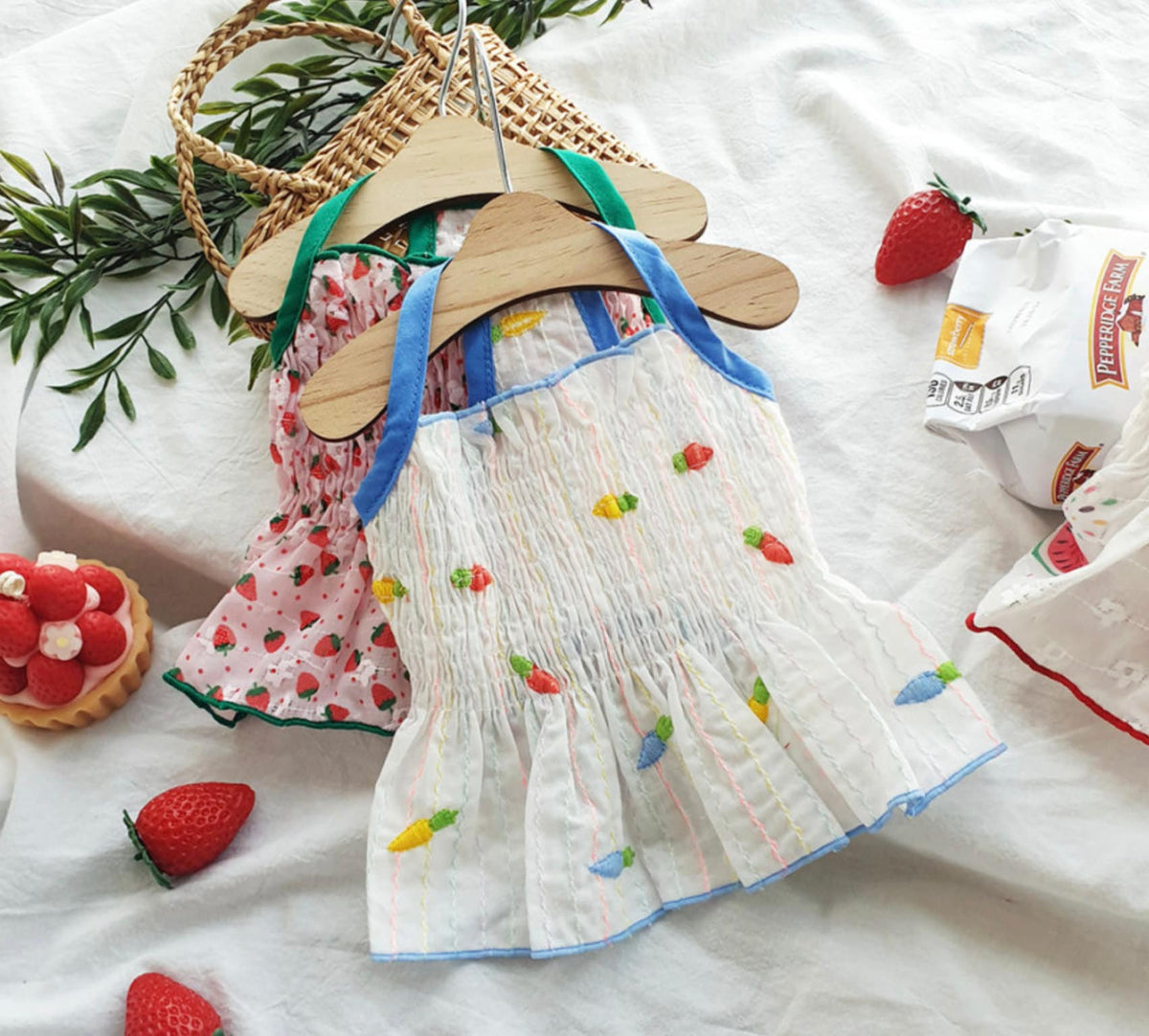 Fruit Smocked Dog Dress