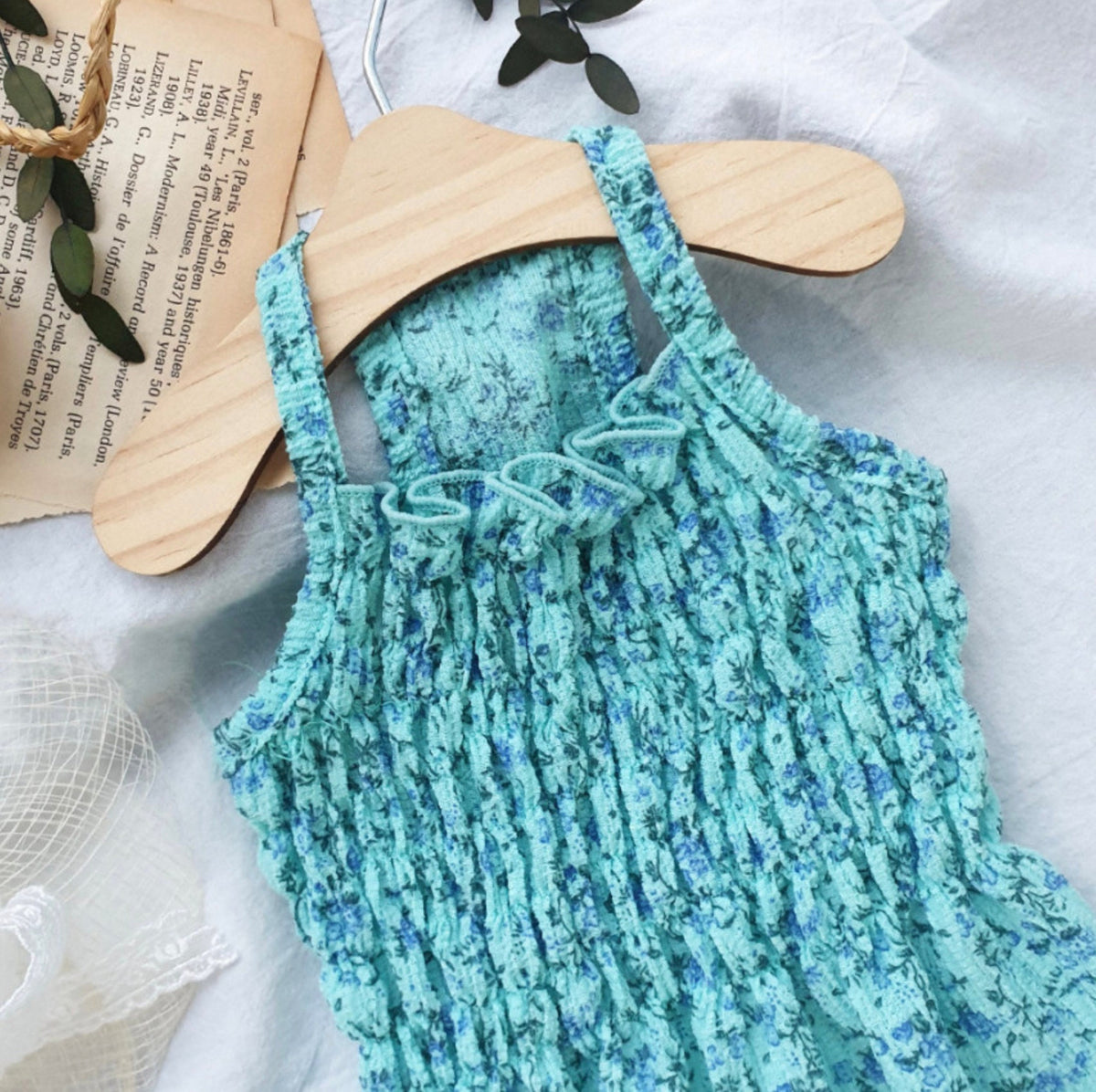 Floral Smocked Dog Dress