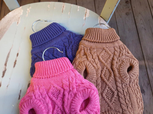 Turtleneck Cable Knit Sweaters