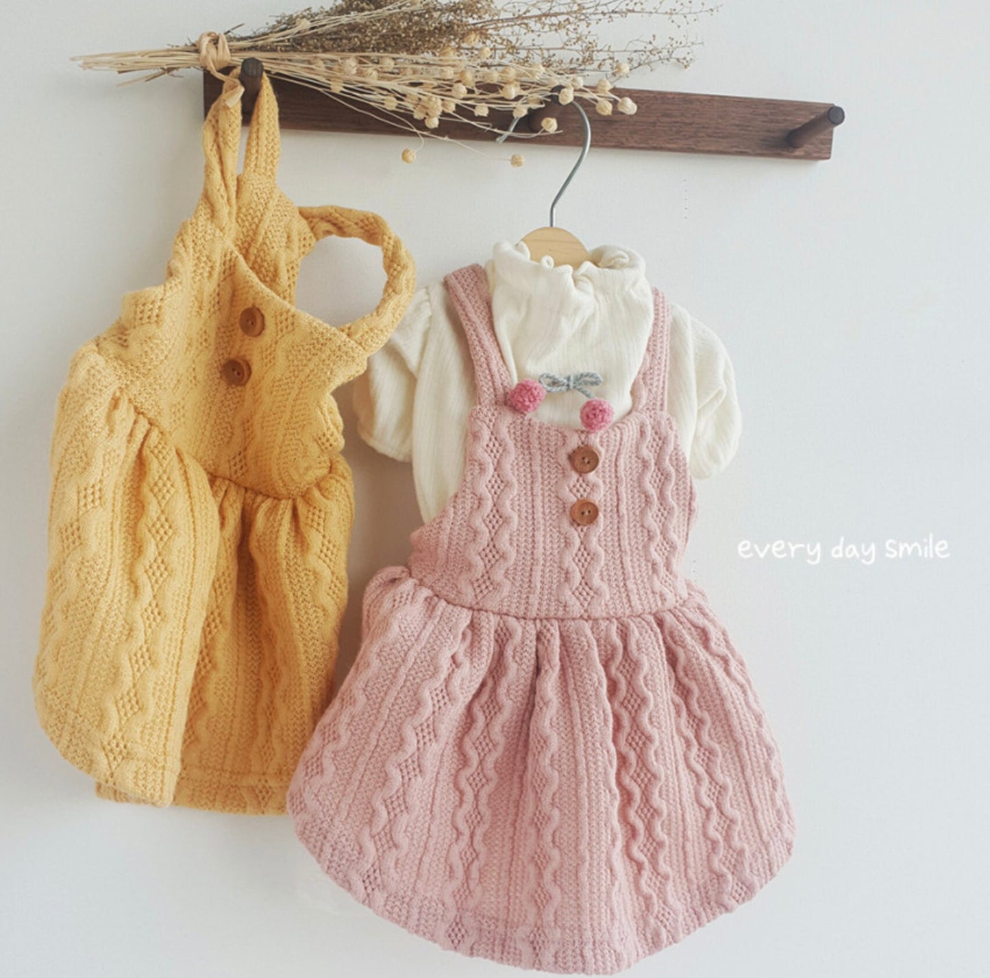 Knit Suspenders Dress