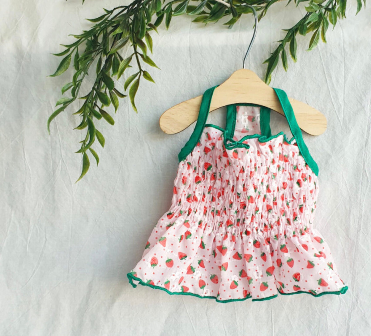 Fruit Smocked Dog Dress