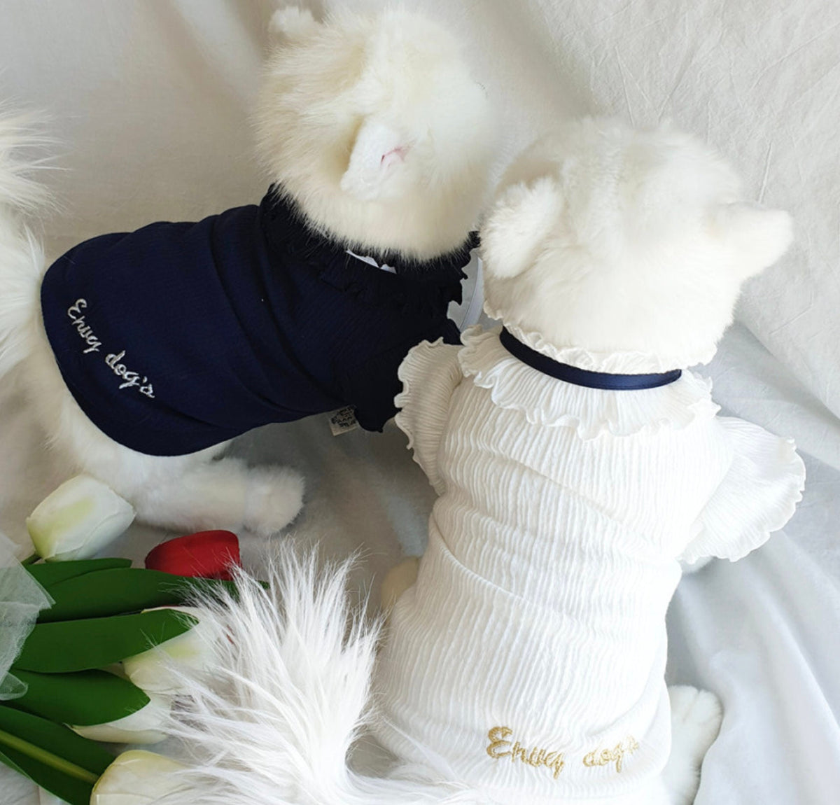 Lace Ruffle Dog Shirt