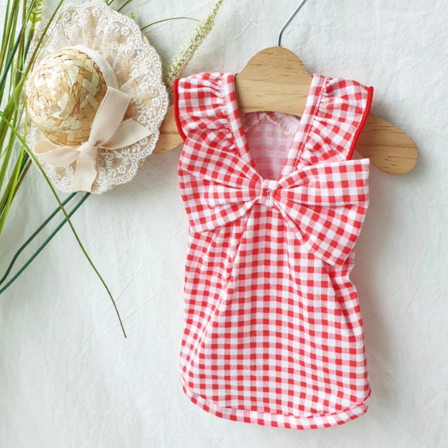 Gingham Ribbon Dress