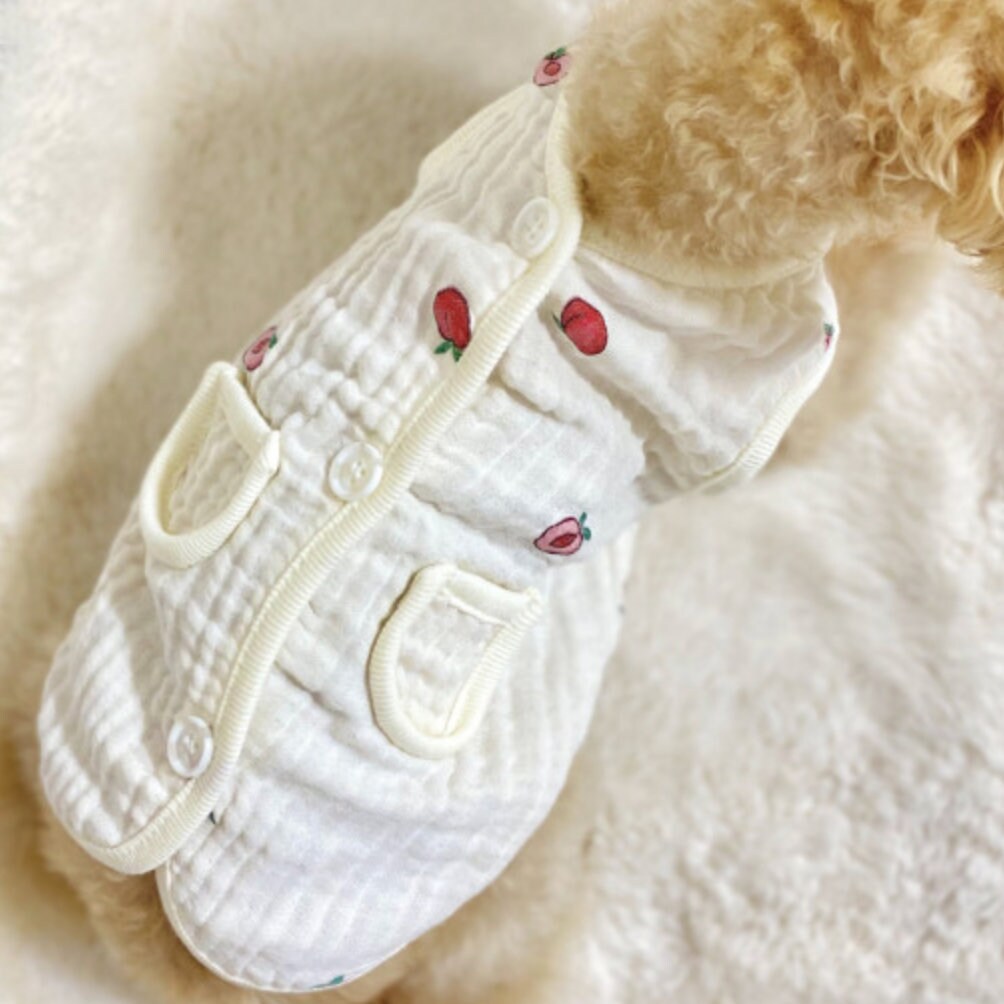 Organic Peach Dog Vest