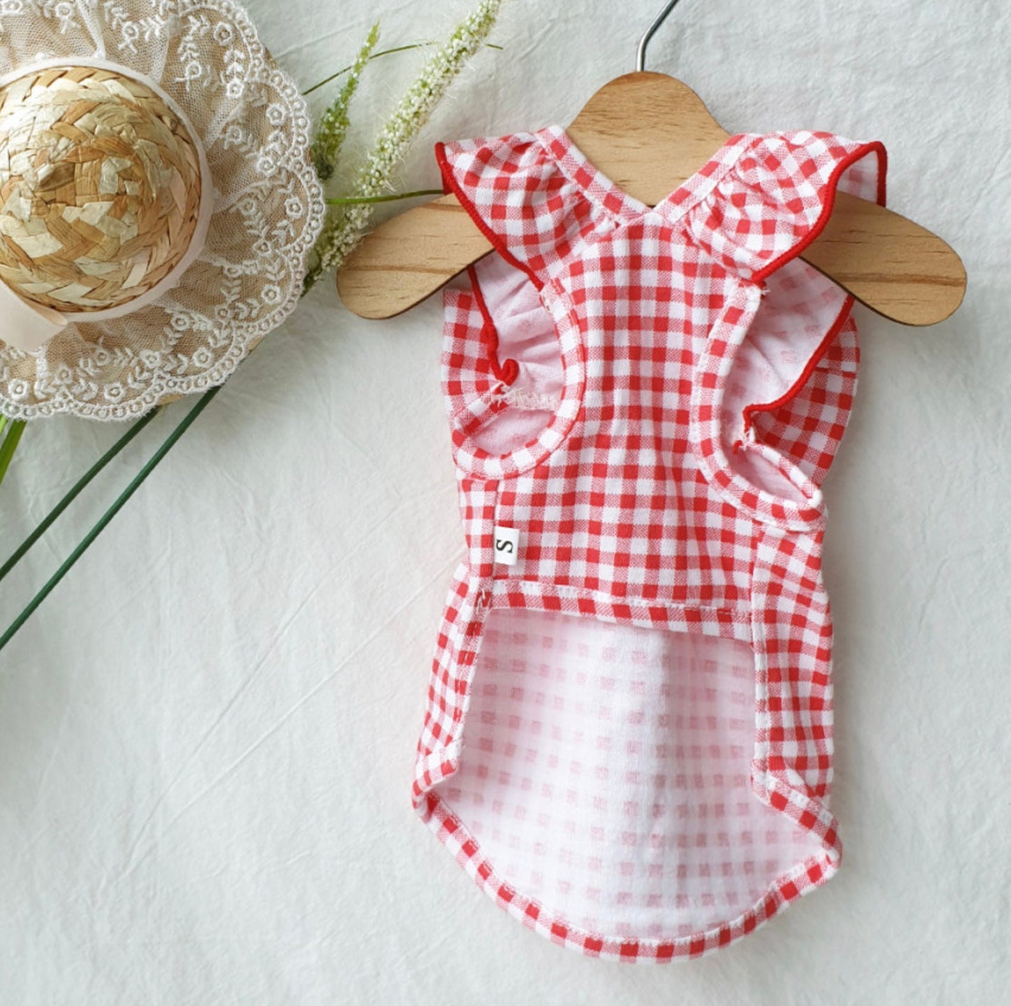 Gingham Ribbon Dress