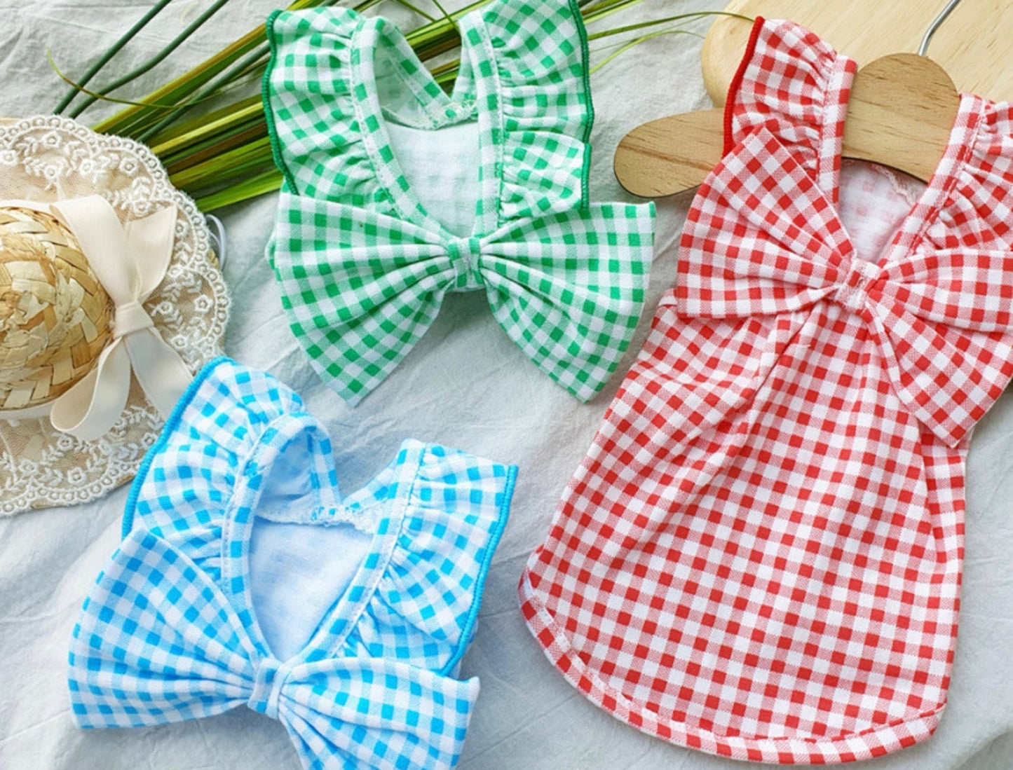 Gingham Ribbon Dress