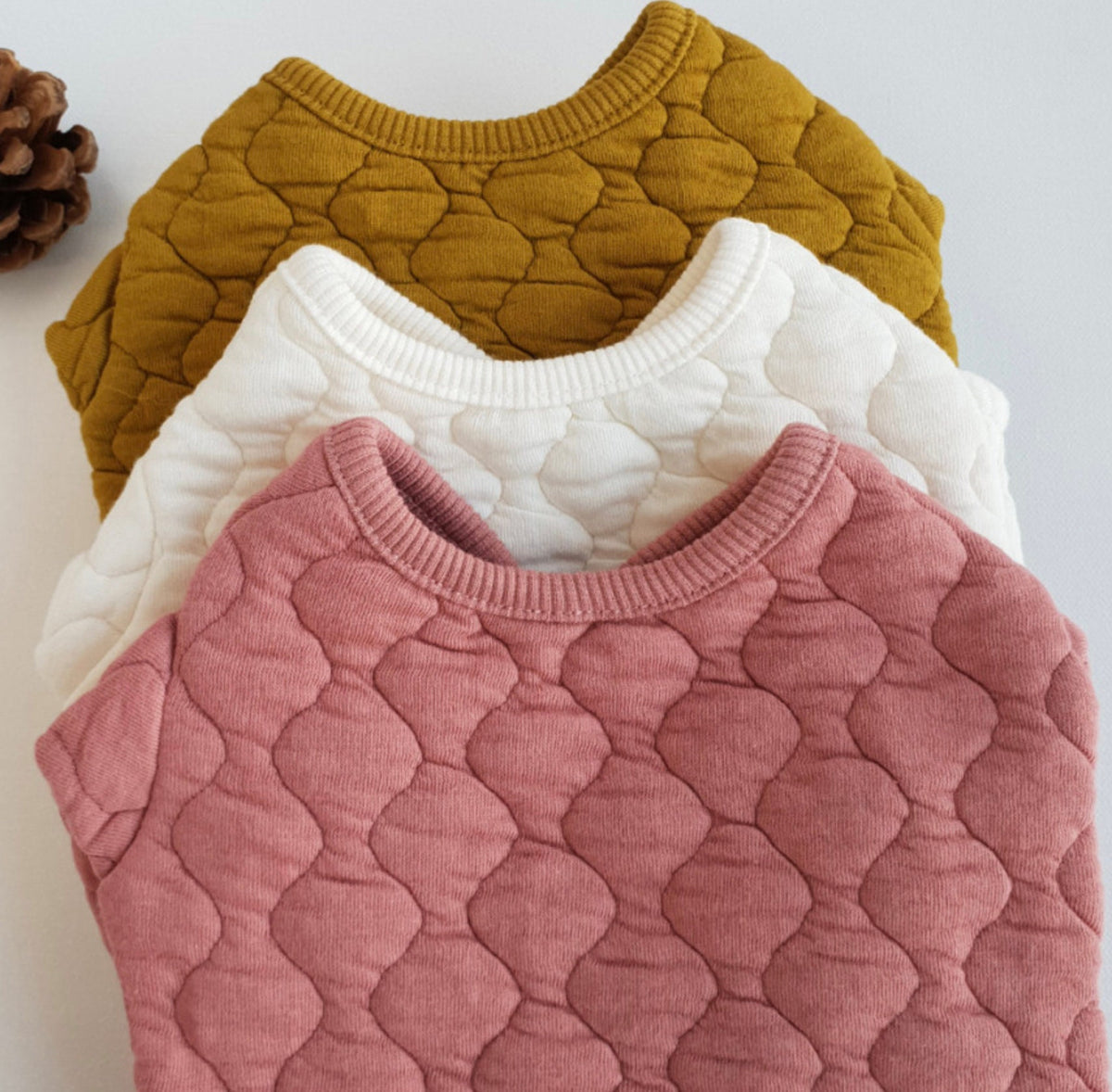 Natural Quilted Dog Cardigan