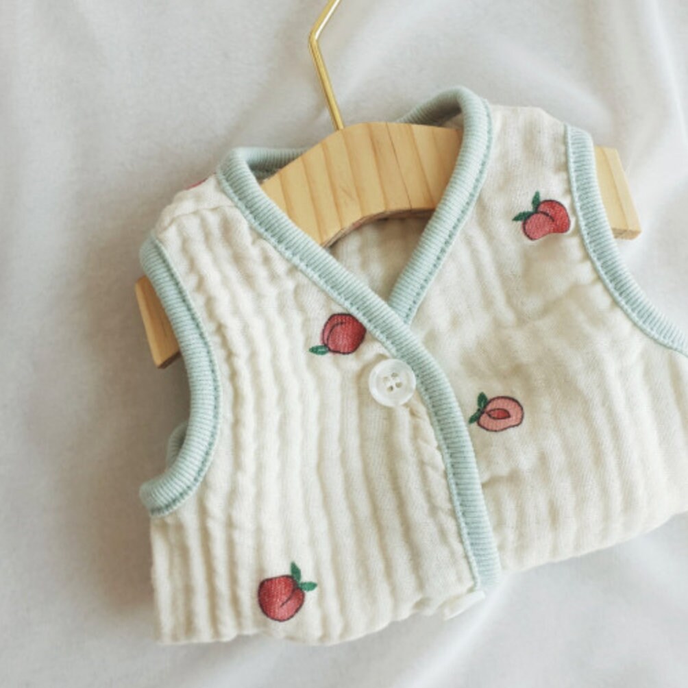 Organic Peach Dog Vest
