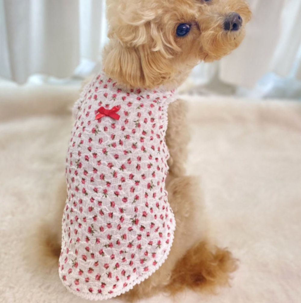 Tiny Floral Dog Tank Top