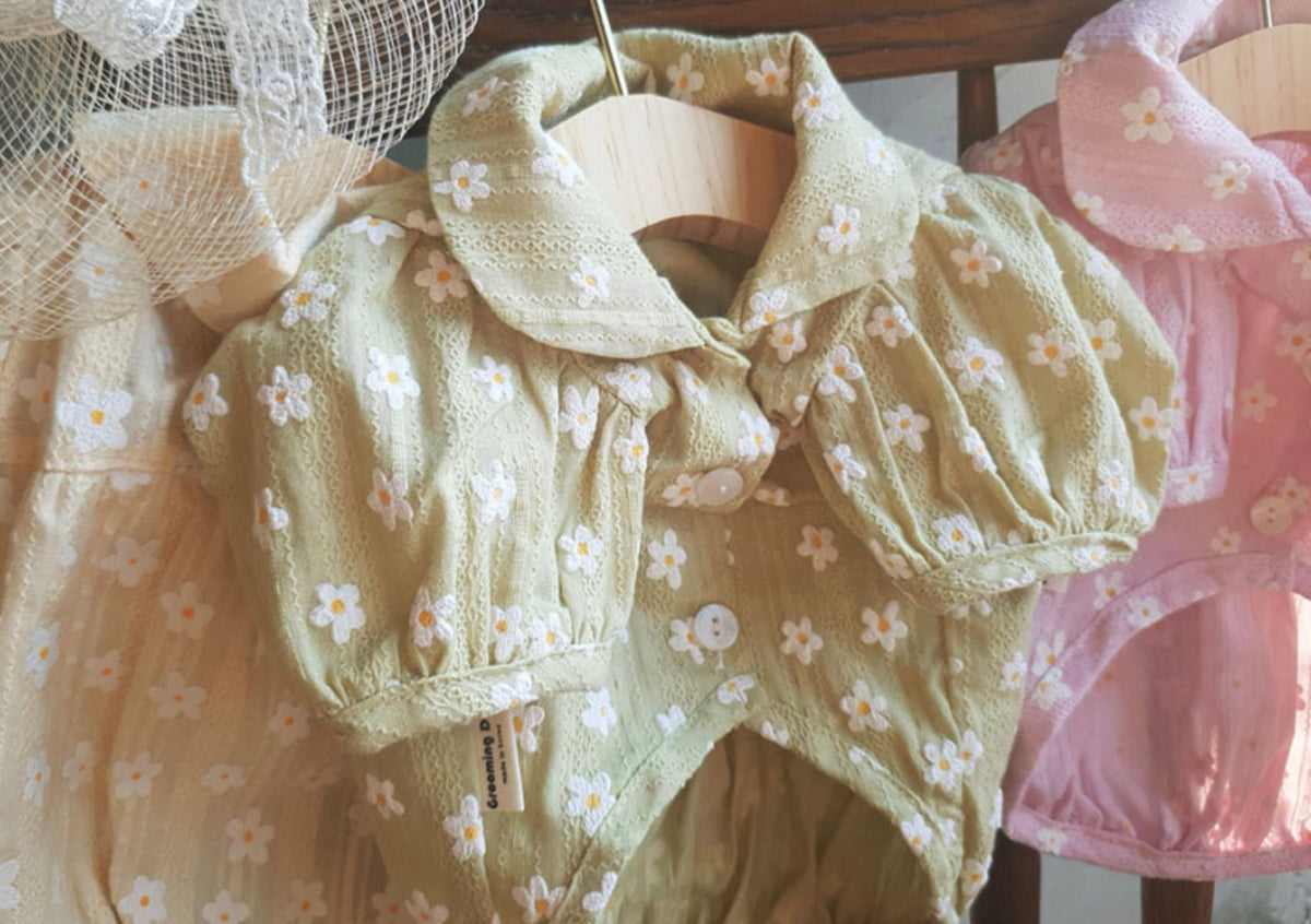 Pastel Floral Dog Blouse