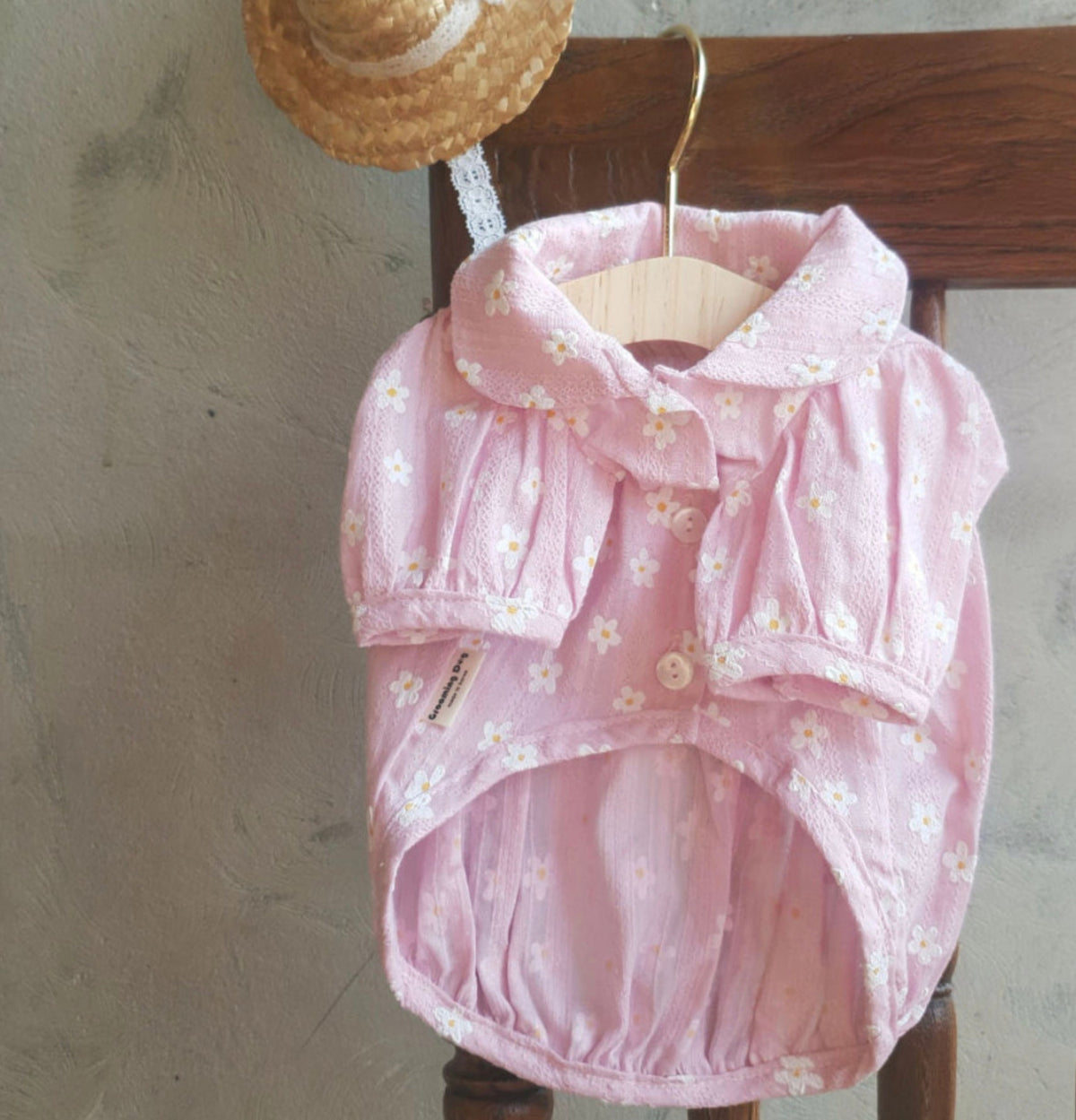 Pastel Floral Dog Blouse