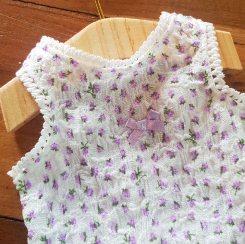 Tiny Floral Dog Tank Top