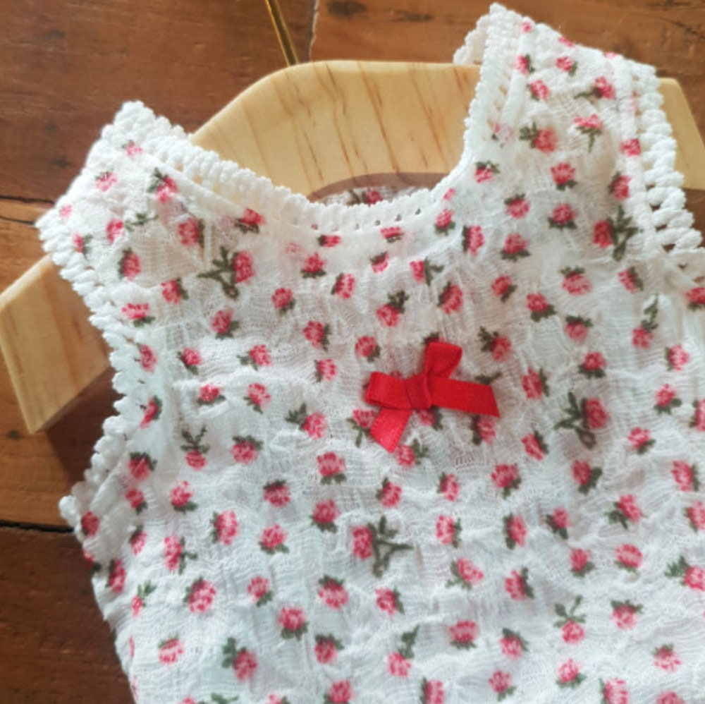 Tiny Floral Dog Tank Top