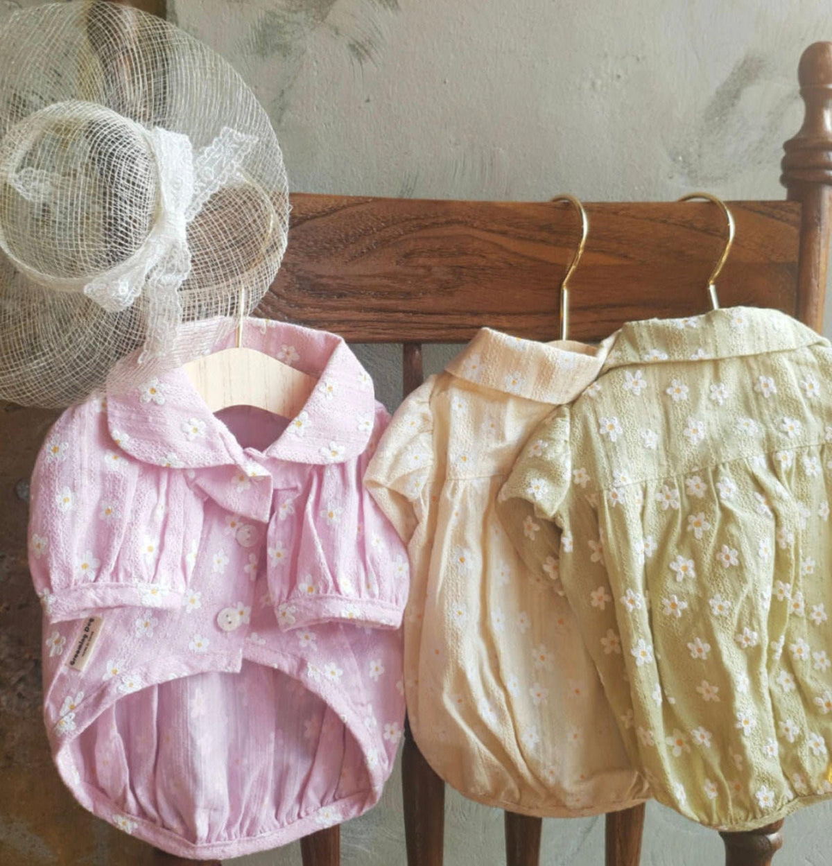Pastel Floral Dog Blouse